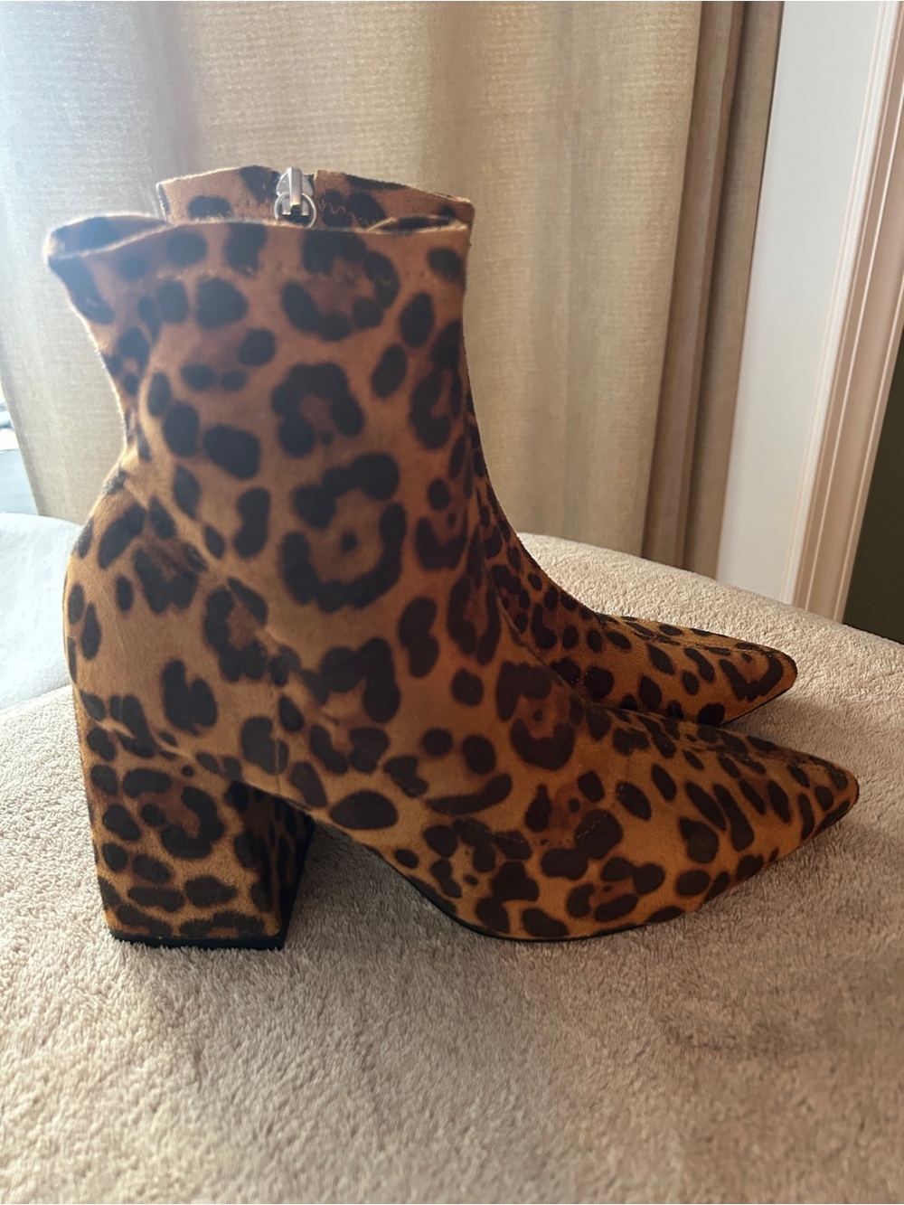 Boohoo Leopard Print Women's Ankle Boots - Brown
